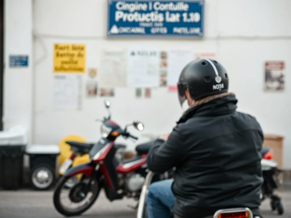 Écran de téléphone affichant une attestation de permis de conduire sécurisée avec un QR code, posé à côté d'une carte