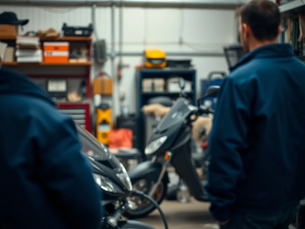 Un technicien en tenue isolante utilise un outil de diagnostic sur le circuit haute tension d'une voiture électrique, dans