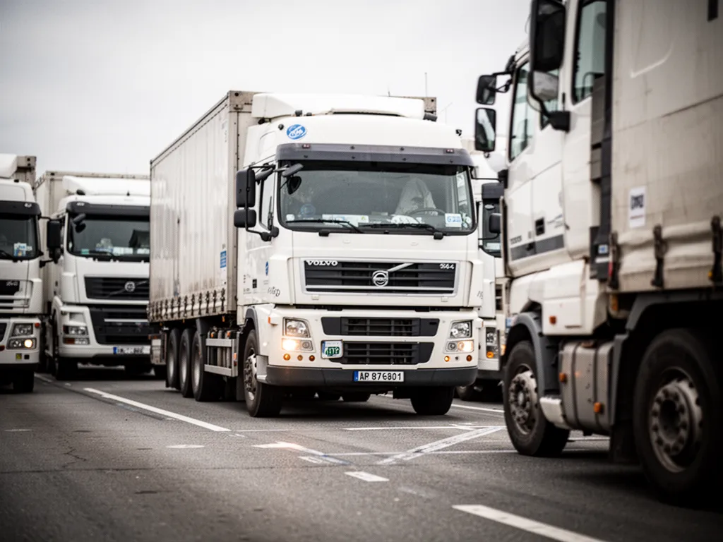 Un conducteur professionnel prépare ses papiers avant une visite médicale pour le permis poids lourds, dossier posé sur une